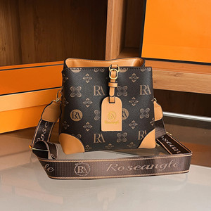 Bolso de Hombro Cruzado de Cuero PU de Gran Capacidad para Mujer, Elegante, con Forro, Cierre de Cremallera Impermeable, Dos Asas - Venta al por Mayor - Product Image 2