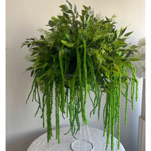 Decorazioni Floreali Realistiche per Corridoio Nuziale, <span class=keywords><strong>Fiori</strong></span> Verdi Artificiali per Corridoio Matrimoniale, Runner Floreale per Cerimonie - Product Image 5