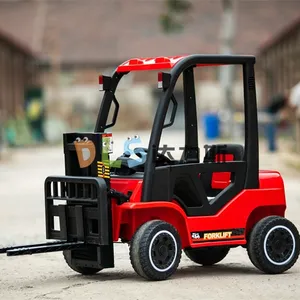 Children Electric Vehicle Can Lift Charge Forklift Male And Female Children Large Four-wheel Remote Control Car