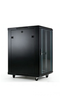 Armoire réseau au sol de 1 mètre, 19 pouces, 1040*600*600mm, armoire serveur en acier SPCC, revêtement en poudre, porte en verre trempé.