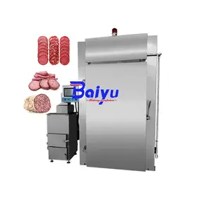 Baiyu Automatic Meat Smoker High Quality Smoke Oven for Fish Sausage Salami Ham New and Reliable with Durable Motor