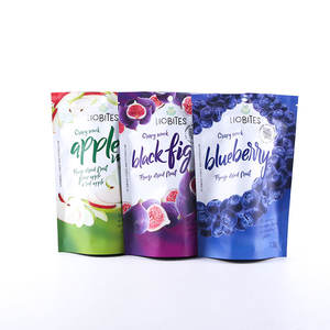 Bolsas de pie impresas personalizadas, bolsas de plástico transparente reciclables para envasado de alimentos congelados con logotipo de impresión de huecograbado - Product Image 1