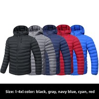 OEM 2025 Nouvelle veste matelassée en duvet de coton pour homme, chaude pour l'hiver, à capuche, épaisse, avec logo personnalisé