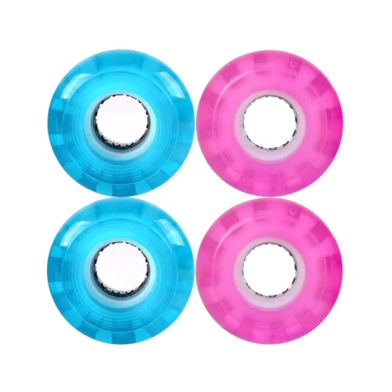 Groothandel Custom 54Mm Light Up Led Flash Effect Blauw Skate Board Wielen