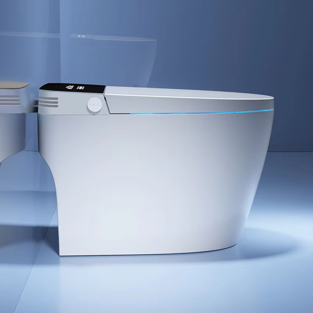 Hotel Ceramic Sanitary Ware Water Closet Electric Intelligent Toilet Bowl Floor Mounted Bathroom One Piece Smart Toilet Bidet