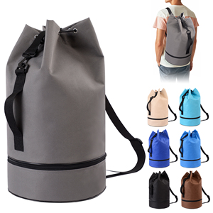 Bán Buôn Giản Dị Bền Tái Sử Dụng Trọng Lượng Nhẹ Du Lịch Vải Thô Dây Kéo <span class=keywords><strong>Sling</strong></span> Ba Lô Tùy Chỉnh Phòng Tập Thể Dục Thể Thao Xô Ba Lô - Product Image 1