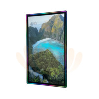 Moniteur mené capacitif vertical d'écran tactile de cadre en aluminium de 55 pouces