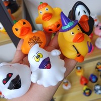 24 canards en caoutchouc d'Halloween assortis - 2 pouces, motifs fantômes et citrouilles, expédition instantanée