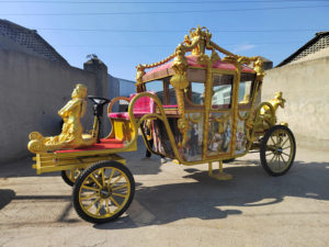 Carruaje Real Clásico para Bodas, Eléctrico y Auxiliar, Transporte Turístico Tirado por Caballos - Product Image 4