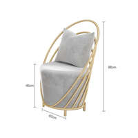 Mobilier européen en tissu unique Ensemble d'équipement de salon de coiffure de luxe Mobilier maison Ensemble de table et de chaises de manucure moderne