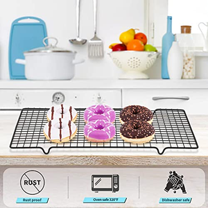 Manufacturer Household Rectangle Cake Cooling <b>Rack</b> Carbon Steel Oven Safe Heat Resistant Dishwasher Safe Eco-Friendly <b>Baking</b> - Product Image 4