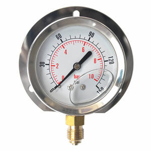 Aço inoxidável Lower Mount Single Dial Glicerina <span class=keywords><strong>Pressure</strong></span> <span class=keywords><strong>Gauge</strong></span> - Product Image 4