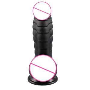 カスタム新型シリコン製大型ペニス無料サンプル 男性馬リアルペニス 女性用オナニーセックストイ カラフルディルド - Product Image 3