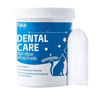 Lingettes dentaires pour animaux de compagnie, 50 pièces, nettoient les dents, éliminent le tartre, rafraîchissent l'haleine, lot en gros