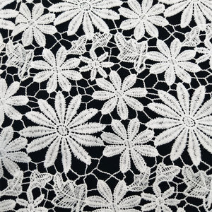<b>White</b> Embroidery Daisy Dress <b>Lace</b> Flower Guipure <b>Lace</b> Dress Making <b>Lace</b> <b>Fabric</b> - Product Image 4
