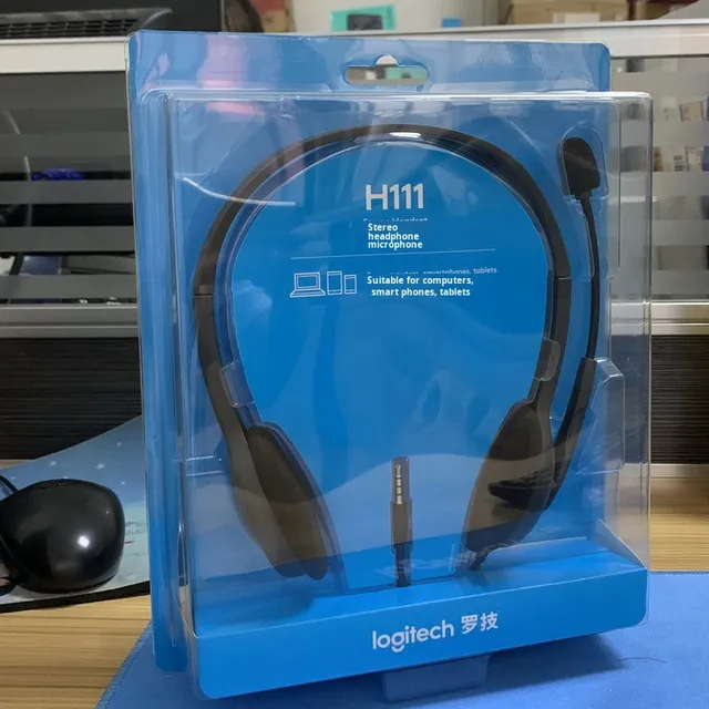 New Original H110 H111 In-Ear Wired Headset Single/Double 3.5mm Plug Active Noise Cancellation (ANC) IPX5 Waterproof Telephone