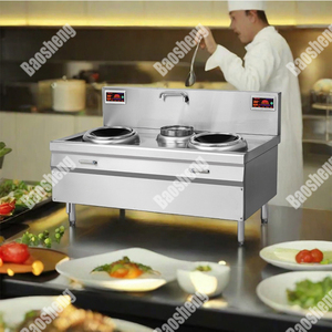 Forno a coda singola commerciale a doppia testa da 12KW 15KW fornello elettromagnetico ad alta potenza - Product Image 3