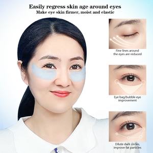 Masque pour les yeux en collagène bleu à étiquette privée, patchs hydrogel anti-âge pour les rides, logo personnalisé, patchs sous les yeux, soins de la peau coréens - Product Image 4