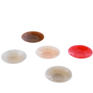 Couvre-mamelons ronds en silicone, coussinets de poitrine adhésifs non amovibles, accessoires intimes de style classique pour femmes, usage quotidien - Product Image 1