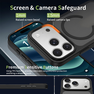 Laudtec เคสโทรศัพท์มีห่วงแม่เหล็กสีด้านใสสำหรับ iPhone 18 PRO MAX TPU ฝาครอบโทรศัพท์วัสดุโปร่งใสปรับแต่งโลโก้ได้ - Product Image 5