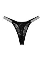 Sous-vêtements féminins européens et américains, taille basse, transparents, sexy, en dentelle tricotée, antibactériens, string chaud, tentation, couleur unie