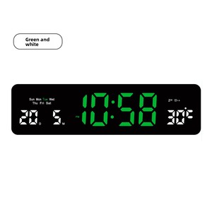 Siêu rộng 322 mét LED kỹ thuật số Đồng hồ báo thức bốn màu sắc tùy chọn giao diện TYPE-C được xây dựng trong nút pin hiện đại OFF-tường tùy chọn - Product Image 4