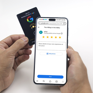 Custom Design NFC Google Review <b>Card</b> NFC <b>Card</b> Google Review With QR Code - Product Image 2