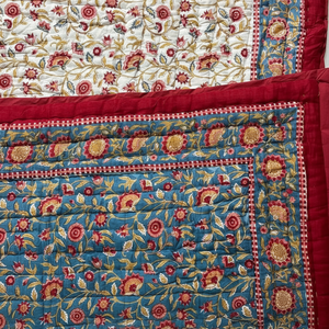 El mejor precio al por mayor de lujo hecho a mano Vintage étnico Kantha edredón cosido a mano algodón Kantha edredón Patchwork edredón para el hogar - Product Image 1