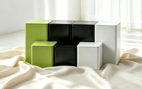 Boîte en métal carrée personnalisée avec couvercle, boîte de rangement hermétique en métal pour thé, café, bonbons, aliments, cuisine et emballage cadeau