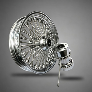 <span class=keywords><strong>Llanta</strong></span> de Aleación de Aluminio Modificada para Motocicleta, para Ruedas Delanteras y Traseras de Doble Disco con <span class=keywords><strong>Aro</strong></span> de Acero, para Uso Todoterreno/en Pista - Product Image 3