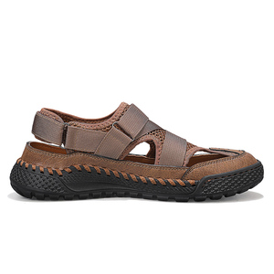Nouvelles Sandales en Cuir Véritable de <span class=keywords><strong>Luxe</strong></span> pour <span class=keywords><strong>Homme</strong></span>, de Haute Qualité, Style Italien, Chaussures d'Été de Plage, Grandes Tailles 47 - Product Image 3