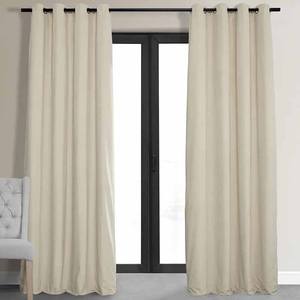 Tenda di lino di lusso personalizzato oro Grommet casa <span class=keywords><strong>tende</strong></span> oscuranti drappeggi in tessuto all'ingrosso tenda della finestra <span class=keywords><strong>per</strong></span> il soggiorno - Product Image 1