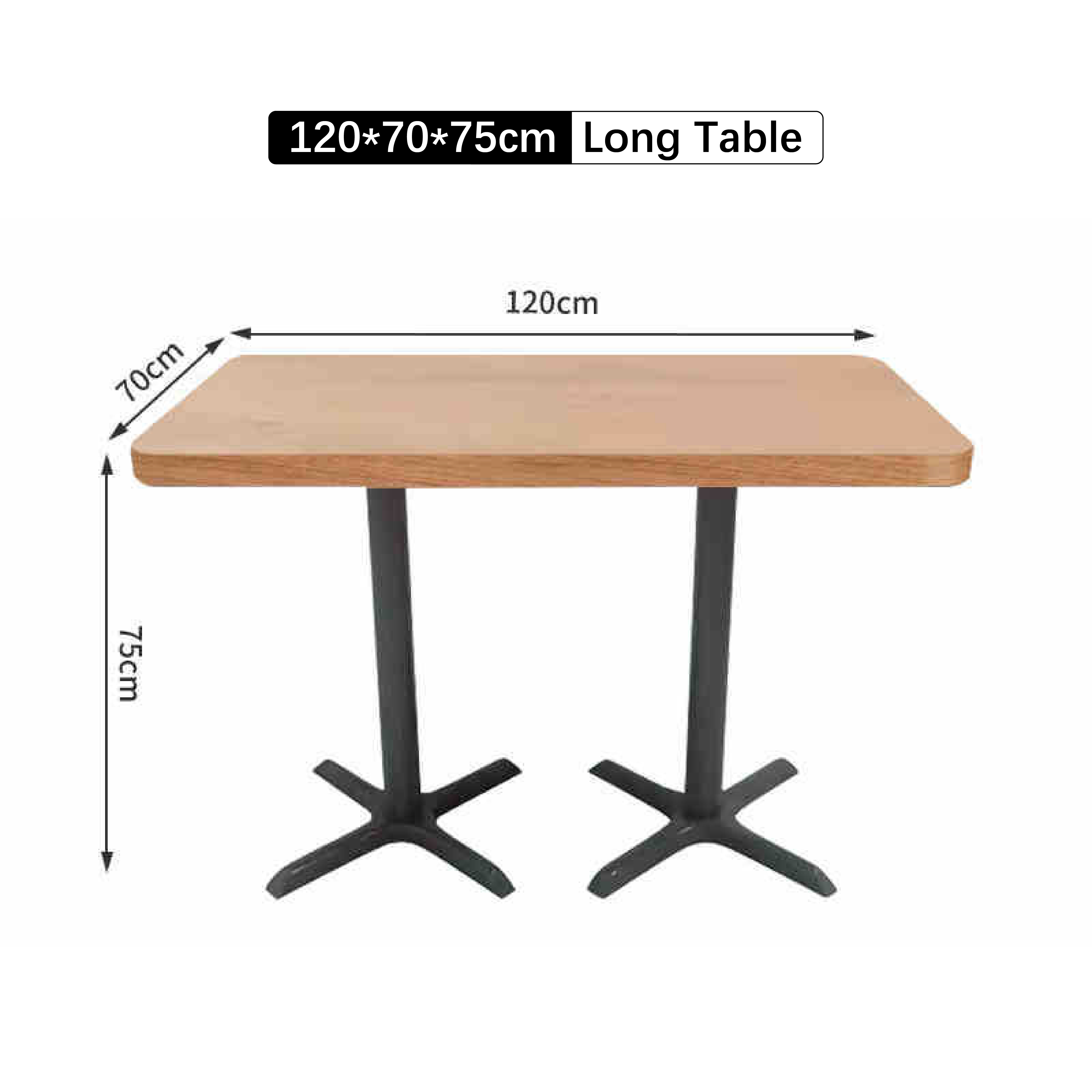 120*70*75cm Long Table