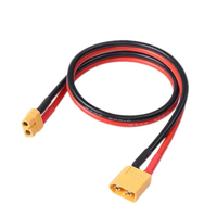 Connecteur de batterie XT60 mâle/femelle avec câble de 600 mm en cuivre pur, faisceau de câblage PVC/PTFE, assemblage direct usine