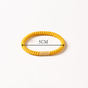 Gros version coréenne basique simple couleur bonbon cheveux <span class=keywords><strong>cercle</strong></span> fil haute élastique douce fille cheveux accessoires cheveux cravate - Product Image 3