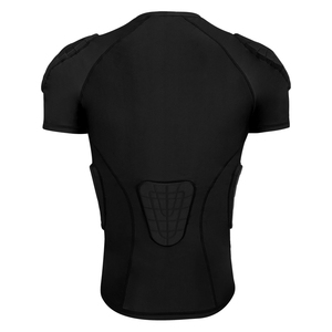 Camicia imbottita protettiva OEM Top Mens EVA <span class=keywords><strong>portiere</strong></span> camicia imbottita <span class=keywords><strong>maglia</strong></span> da <span class=keywords><strong>calcio</strong></span> imbottita a compressione nera - Product Image 3