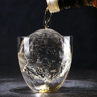 Verre à whisky en cristal ultra-fin de style japonais moderne et minimaliste, verre à cocktail pour spiritueux occidentaux