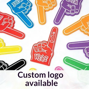 Gants de cheerleading multicolores du fabricant, avec grandes paumes en EVA et finition imprimée, en mousse, pour événements sportifs, approvisionnement direct en stock - Product Image 3