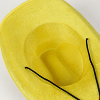 Cappello da Cowboy di Lusso per Halloween e Carnevale, Cappello Western con Paillettes Colorate, Accessorio per Spettacoli e Feste, Disponibile in Vari Colori