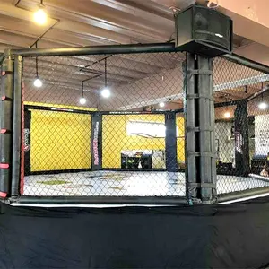 Professional Customized 6m Color Logo Martial Arts Octagon Cage For Boxing Competition MMA