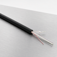 Kabel Serat Optik Mini ADSS 12 Core, Tipe G652D Single Mode, Non Metalik, Outdoor, Self Supporting, untuk ISP FTTH, dengan Drum Reel Fitting