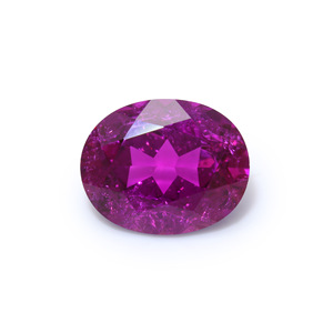 CADERMAY JEWELRY Cultivated Sapphire Oval Loose Stone Rose Purple Red For Jewelry Making - Product Image 3