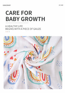 Individuell Bedruckte Bambus-Baumwolle Komfortable <span class=keywords><strong>Baby</strong></span>-Bettwäsche Pucktücher Neugeborenen Musselin <span class=keywords><strong>Baby</strong></span>-Empfangsdecke Niedliche Tiermuster - Product Image 4