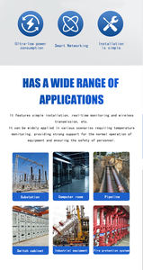 <span class=keywords><strong>Sensor</strong></span> de Medição de Temperatura Sem Fio Passivo, Dispositivo de Monitoramento Remoto e Alarme Automático - Product Image 6