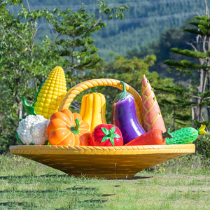 Modèle en résine de banane géante grandeur nature, série de fruits et légumes <span class=keywords><strong>d</strong></span>écoratifs modernes et réalistes pour l'extérieur, jardin, vitrine de magasin - Product Image 6