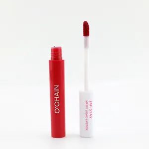 Ochain Hot Long Lasting Bulk With Logo Waterproof Red Matte Liquid Lipstick