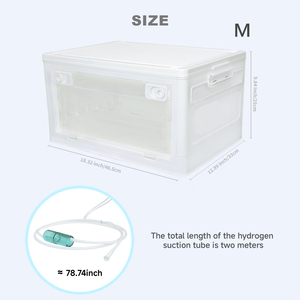 Kotak hidrogen Nebulizer hewan peliharaan yang direkomendasikan dokter hewan, penyangga pernapasan untuk kucing/anjing, ruang transparan dapat dilipat - Product Image 3