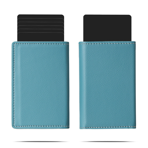 Casekey SD03 Custom Logo Minimalist for Business Credit Card <b>Holder</b> RFID Safe Trifold Leather <b>Wallet</b> Magnetic Closure 8 Colors - Product Image 2