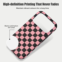 Coque de téléphone antichoc 2-en-1 magnétique 3D par sublimation TPU+PC avec protection intégrale pour 17/16/15 Pro Max