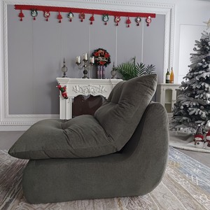 Sofá Puff Combinado de Estilo Patchwork, Suave y Cómodo, Nuevo Puff de Alta Gama, Sillón Reclinable Tipo <span class=keywords><strong>Oruga</strong></span> para Sala de Estar - Product Image 2